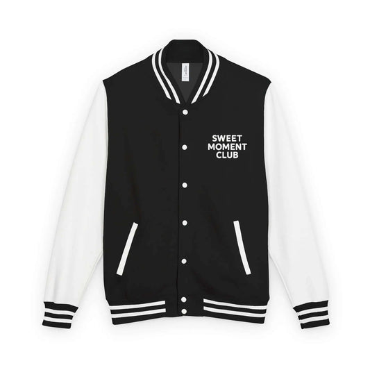 Veste letterman unisexe Sweet Moment Club Panda blanc