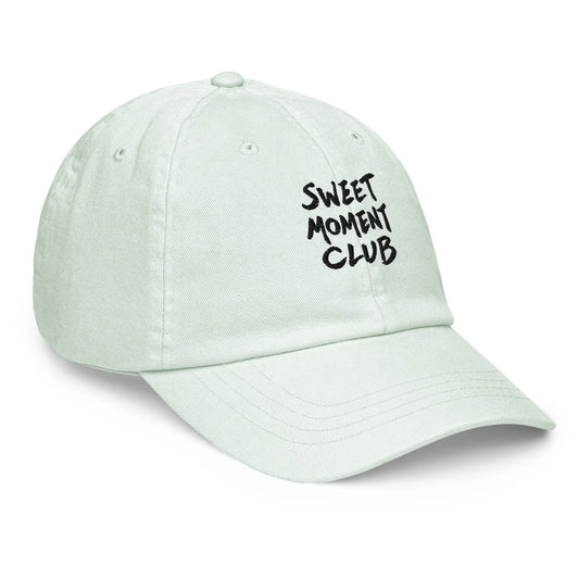 Casquette de baseball verte pastel vue de côté