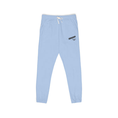 Cozy Blue Fleece Sweatpants — 'Goodnight' Small Chest Print