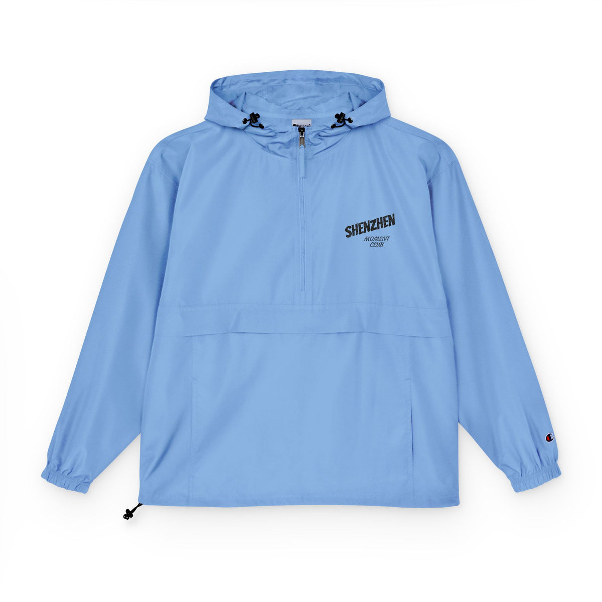 Veste Anorak Imperméable Bleu Clair Shenzhen Moment Club – Légère et Compacte