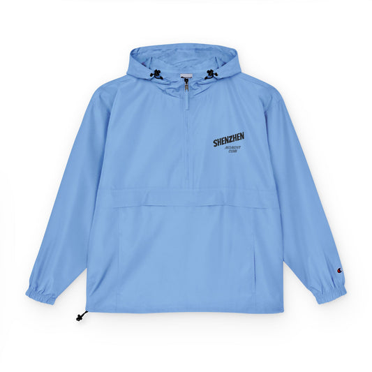 Veste Anorak Imperméable Bleu Clair Shenzhen Moment Club – Légère et Compacte