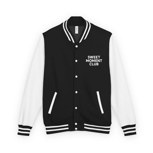 Sweet Moment Club Letterman Jacket — Cute Animal Hoodie-Style Varsity Jacket