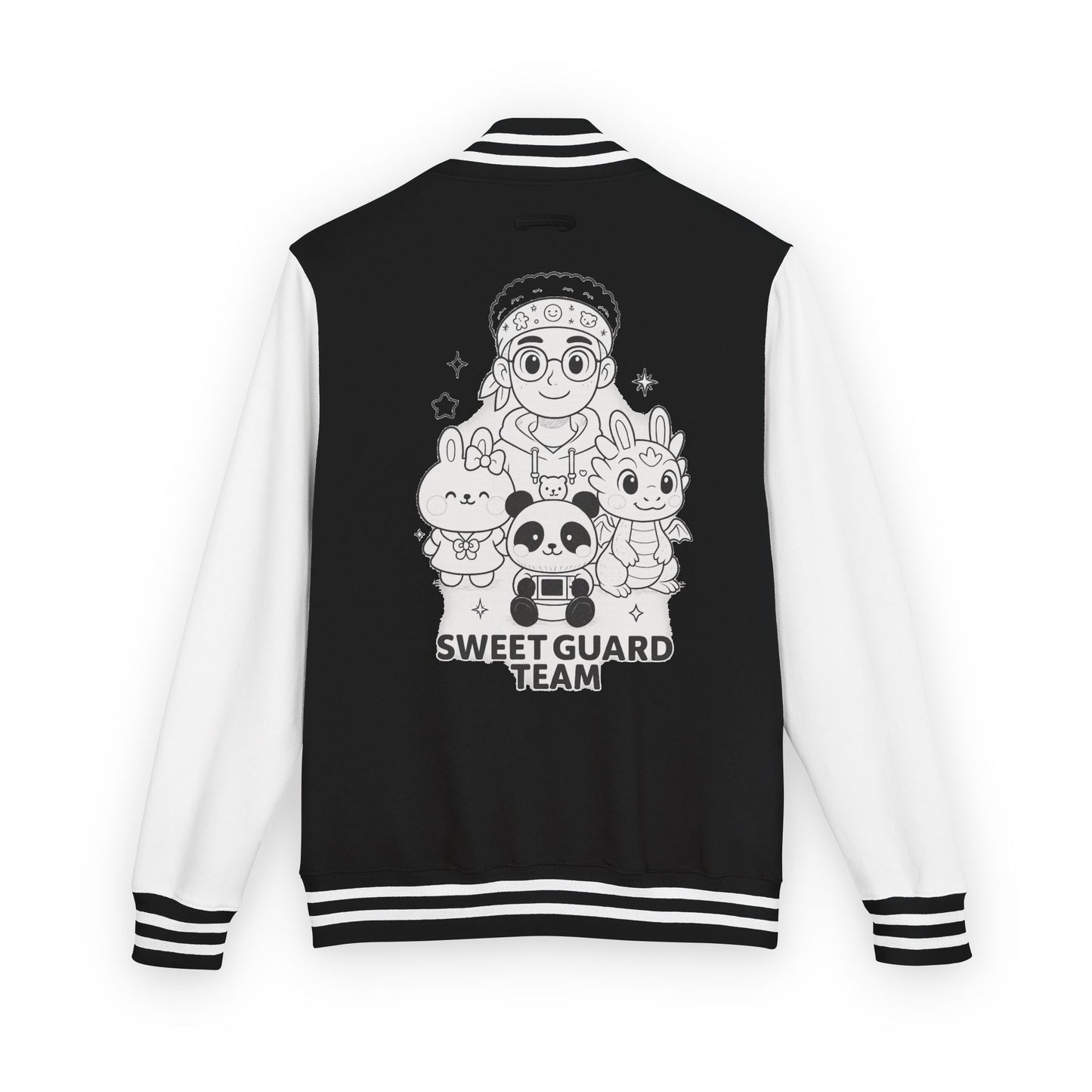 Sweet Moment Club Letterman Jacket — Cute Animal Hoodie-Style Varsity Jacket